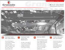 Tablet Screenshot of granada-cranes.co.uk